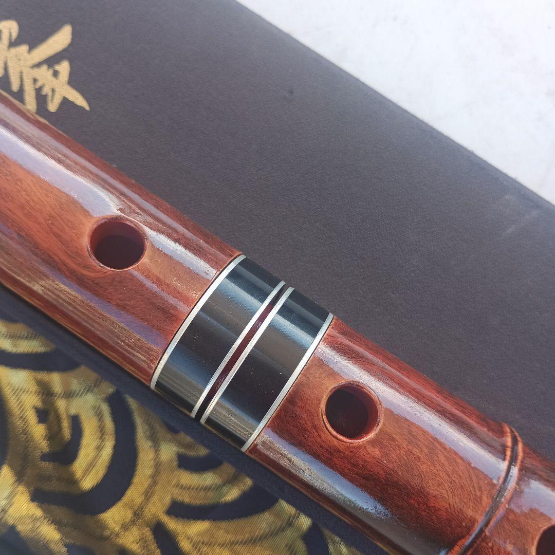 亀*子様 3504）竹峯尺八　２分割式　状態良好　和楽器　箱　袋あり
