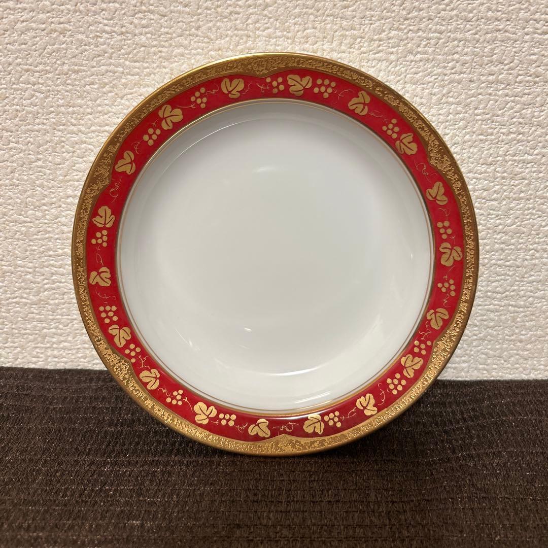 大倉陶園　アレキサンドリーヌ　金蝕マロン　デザートプレート　フルーツボウル