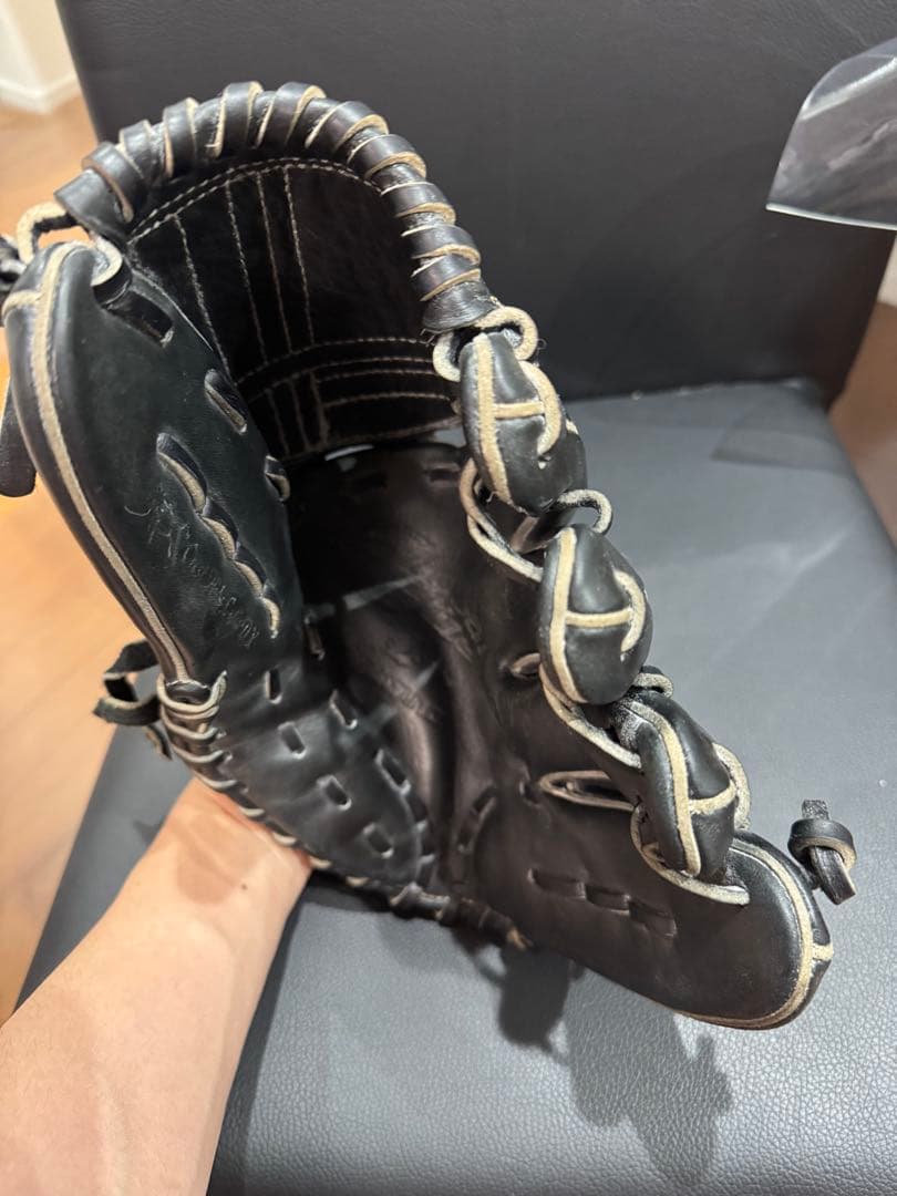 ミズノ 野球グローブ 黒　グローバルエリート