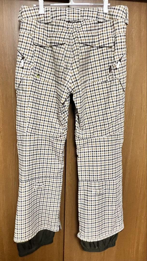 Burton チェック柄 スノーボードパンツ