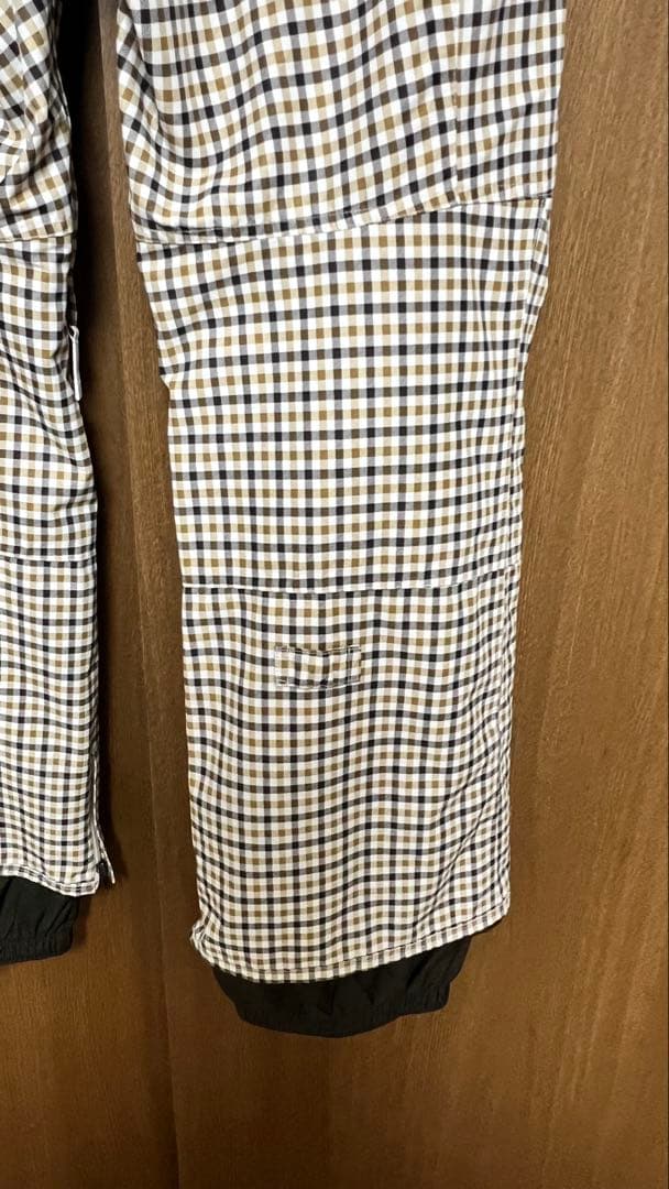 Burton チェック柄 スノーボードパンツ