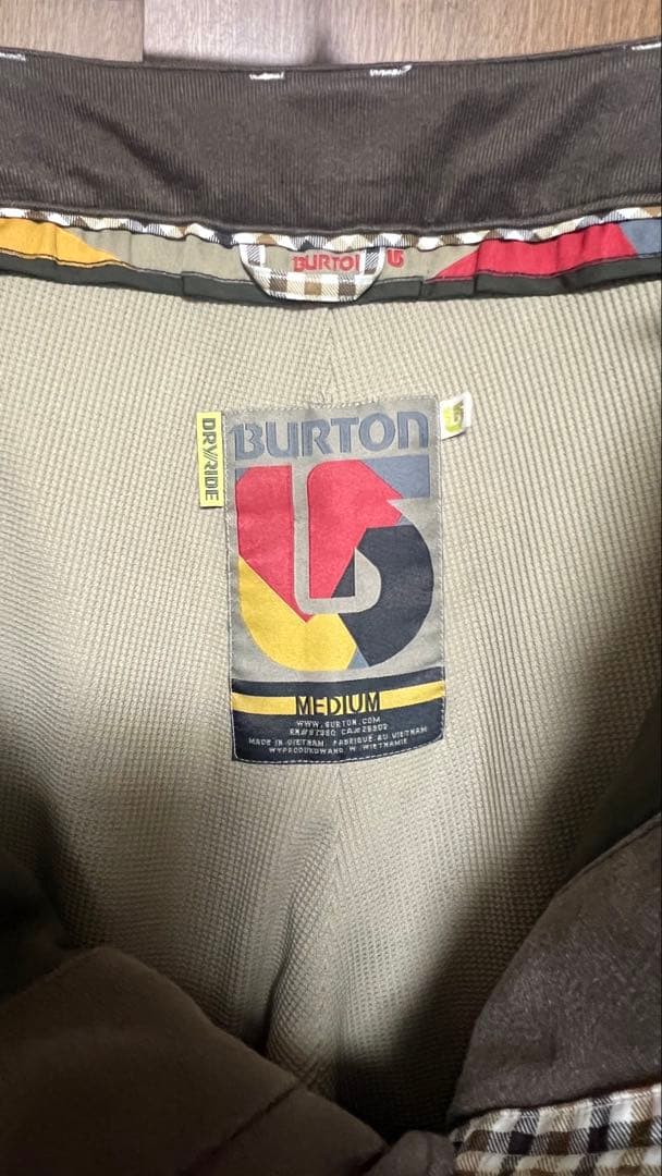 Burton チェック柄 スノーボードパンツ
