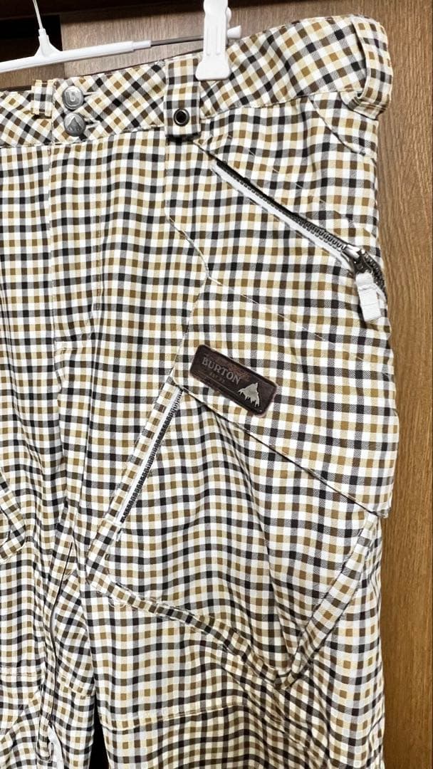 Burton チェック柄 スノーボードパンツ
