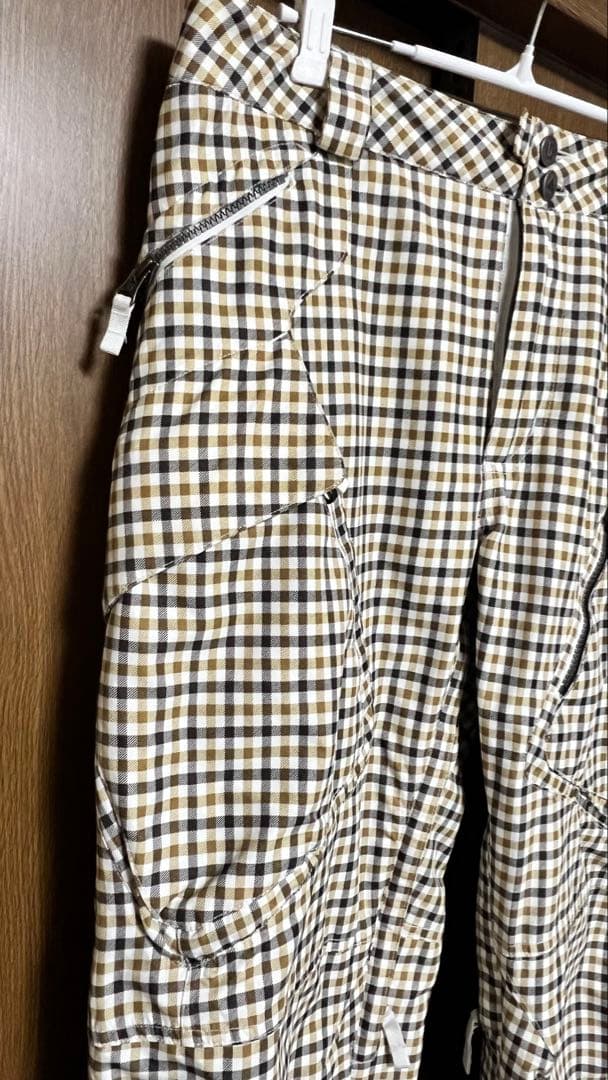 Burton チェック柄 スノーボードパンツ