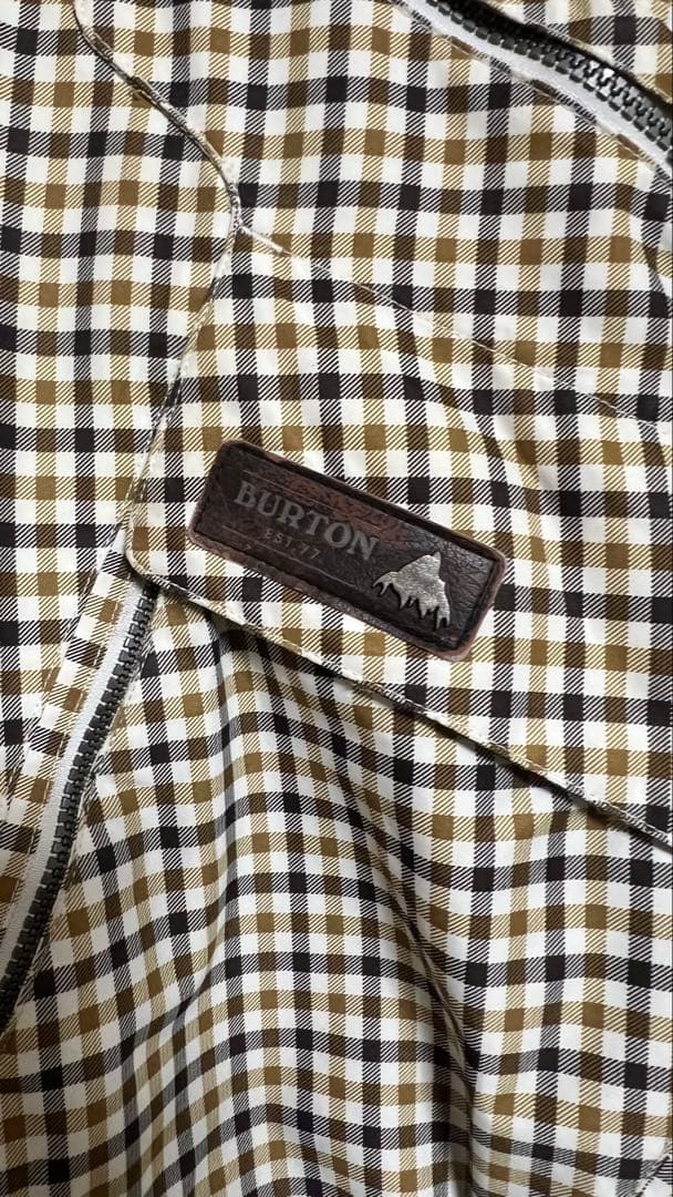 Burton チェック柄 スノーボードパンツ