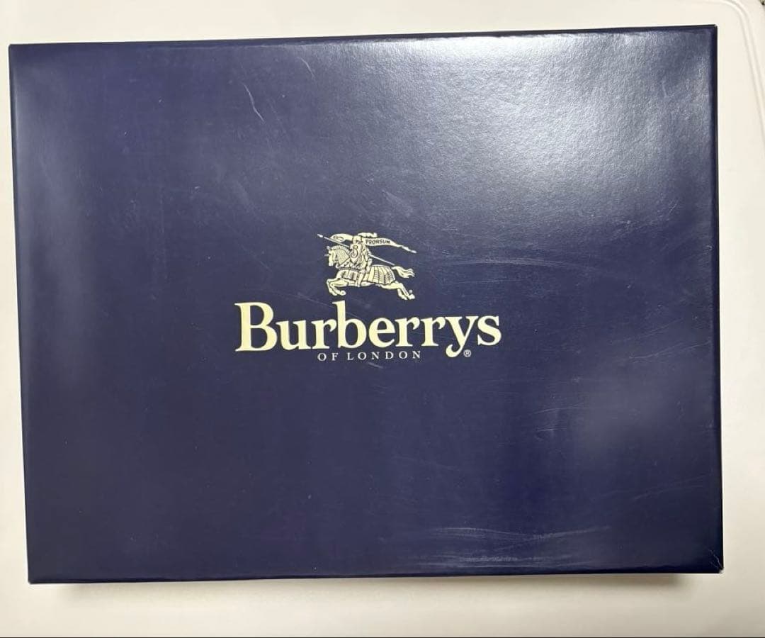【新品】BURBERRY　バーバリー　ツータッチケット　タオルケット　ブルー