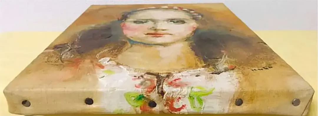 久保晃 油彩 カンヴァス F3 原画 真作保証 合箱有り 1点物