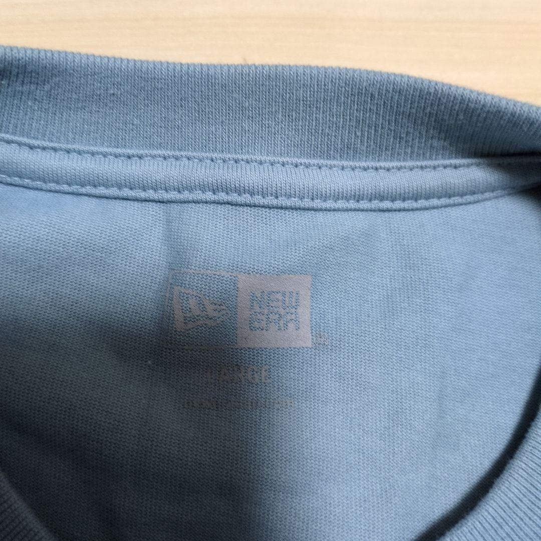 LAロゴ入りライトブルーTシャツ、プロフ必須！必ずコメントを