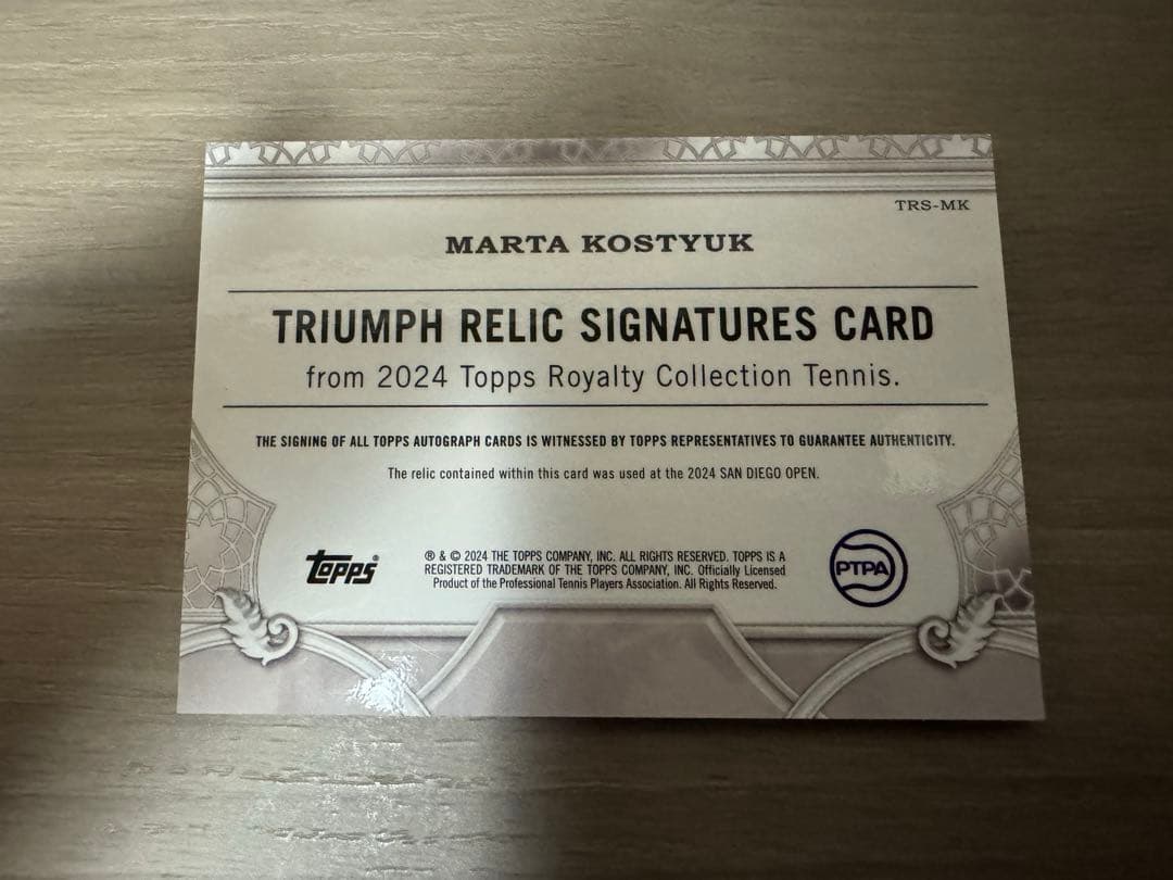 その他 Topps ty Tennis Marta Kostyuk