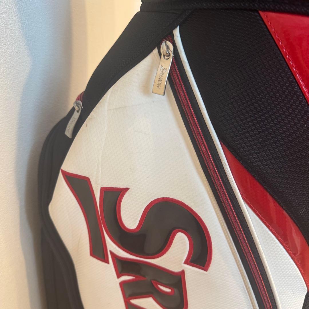 SRIXON キャディバッグ 白 赤