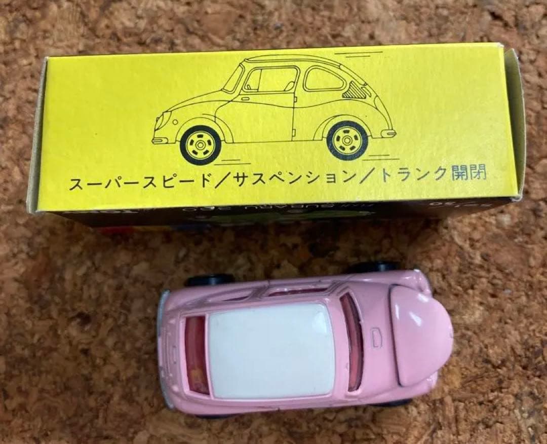 【新品】TOMICA スバル360 ピンク×アイボリー No.21 箱付き　黒箱