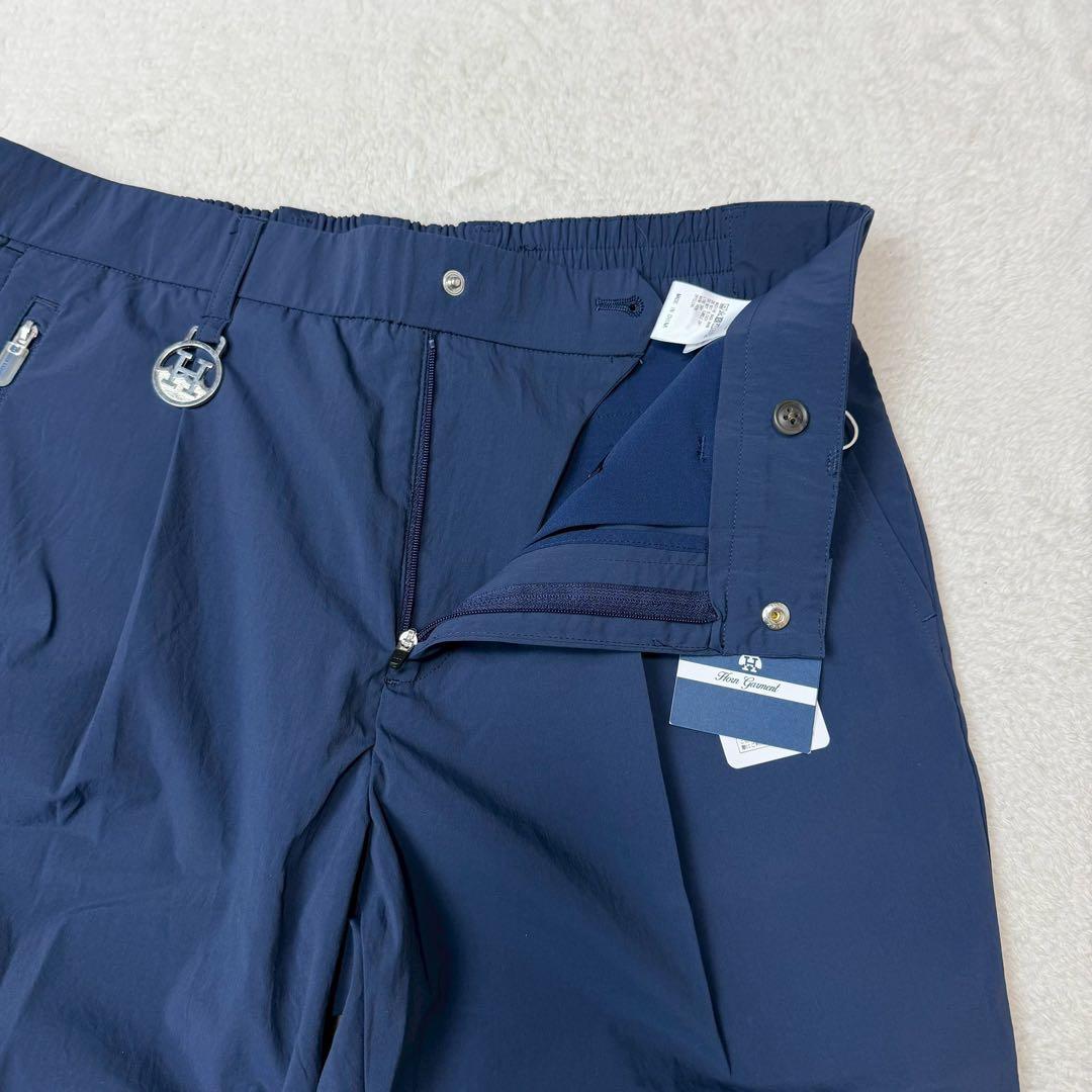 新品　ホーンガーメント　ゴルフパンツ　近年　ネイビー