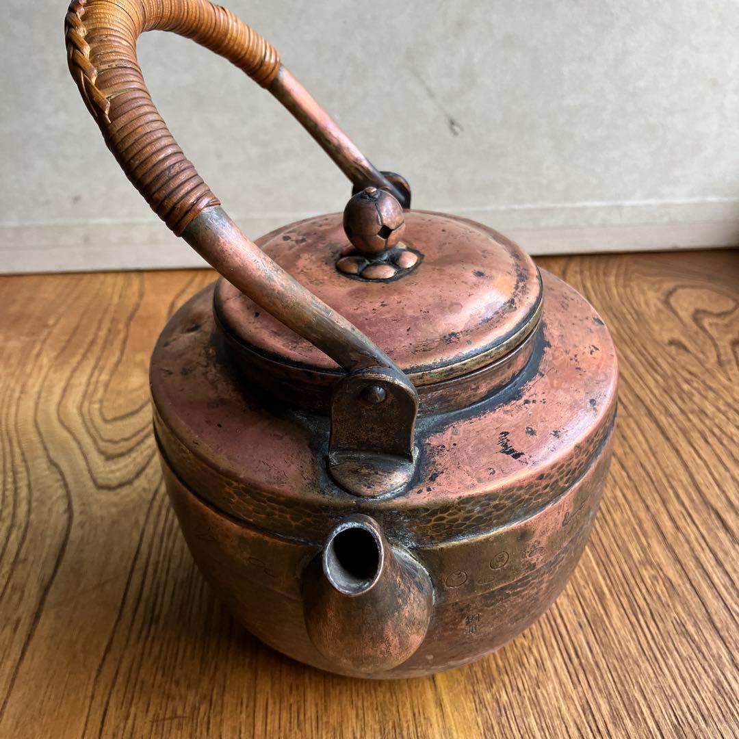 レトロ銅薬缶