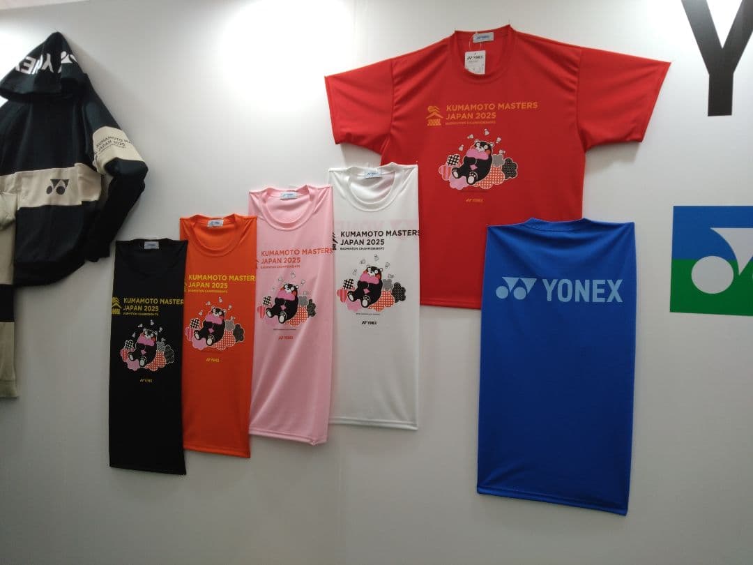 YONEXヨネックスクマモトマスターズオープン 2025 くまモン Tシャツ