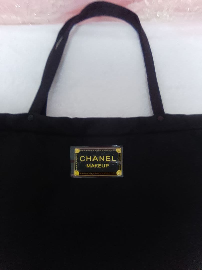 CHANEL MAKEUP ブラックナイロントートバッグ