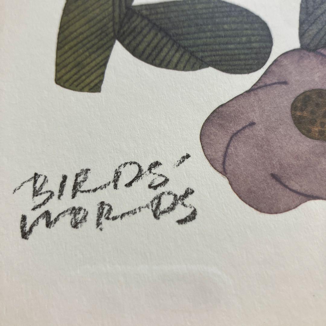 BIRDS' WORDS グラフィック アネモネ 30 ナチュラルフレーム
