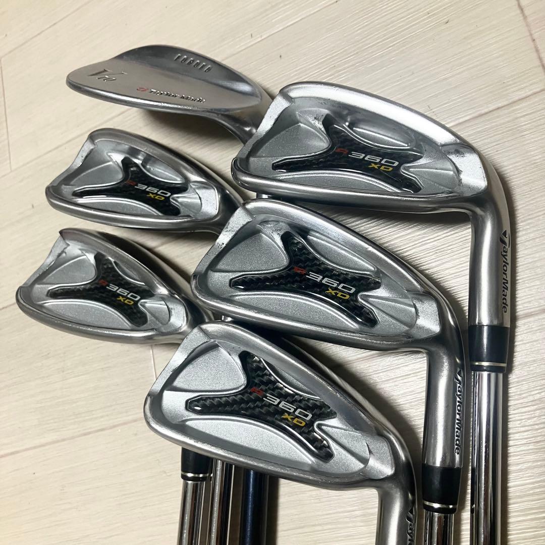 クリーニング済/TaylorMade R360XD他テーラーメイドアイアンセット