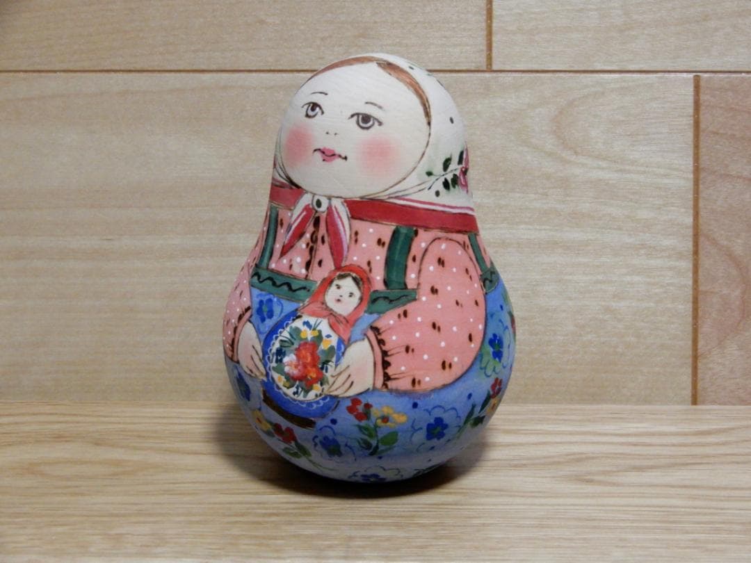 ロシア雑貨　おきあがりこぼし　オルガ・ボリソワ　作家もの　マトリョーシカ