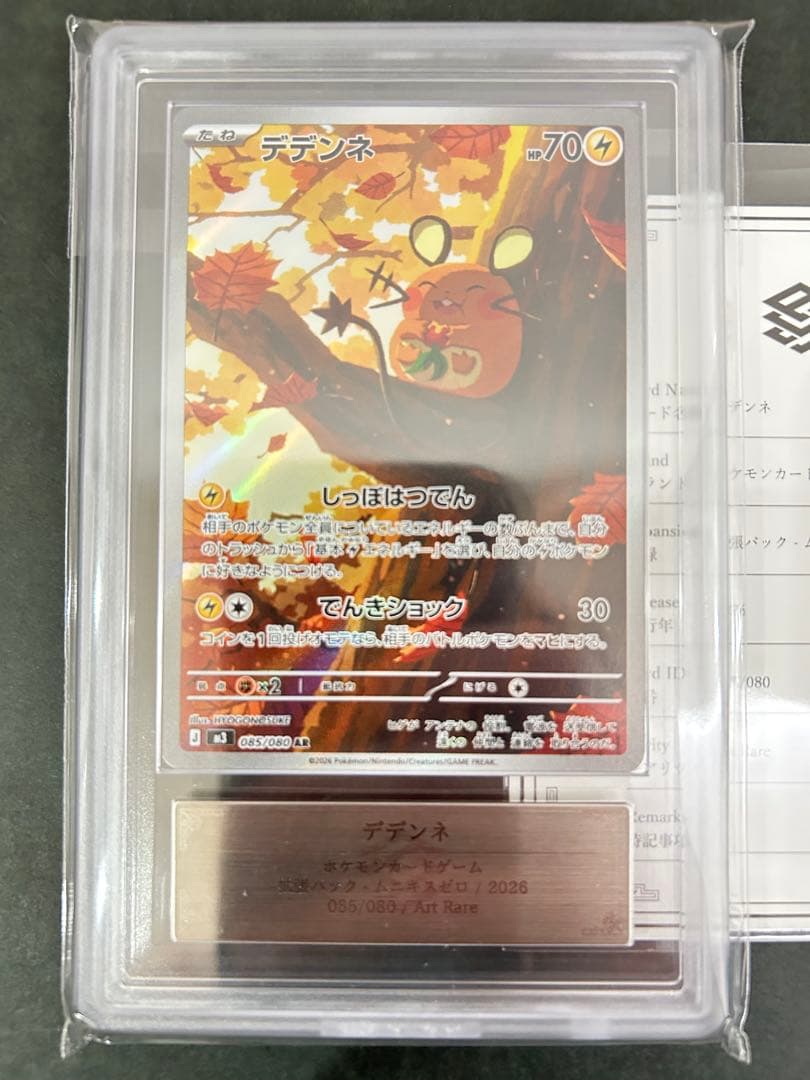 【ARS10+】世界2枚　デデンネAR 085/080 鑑定書付　PSA10超