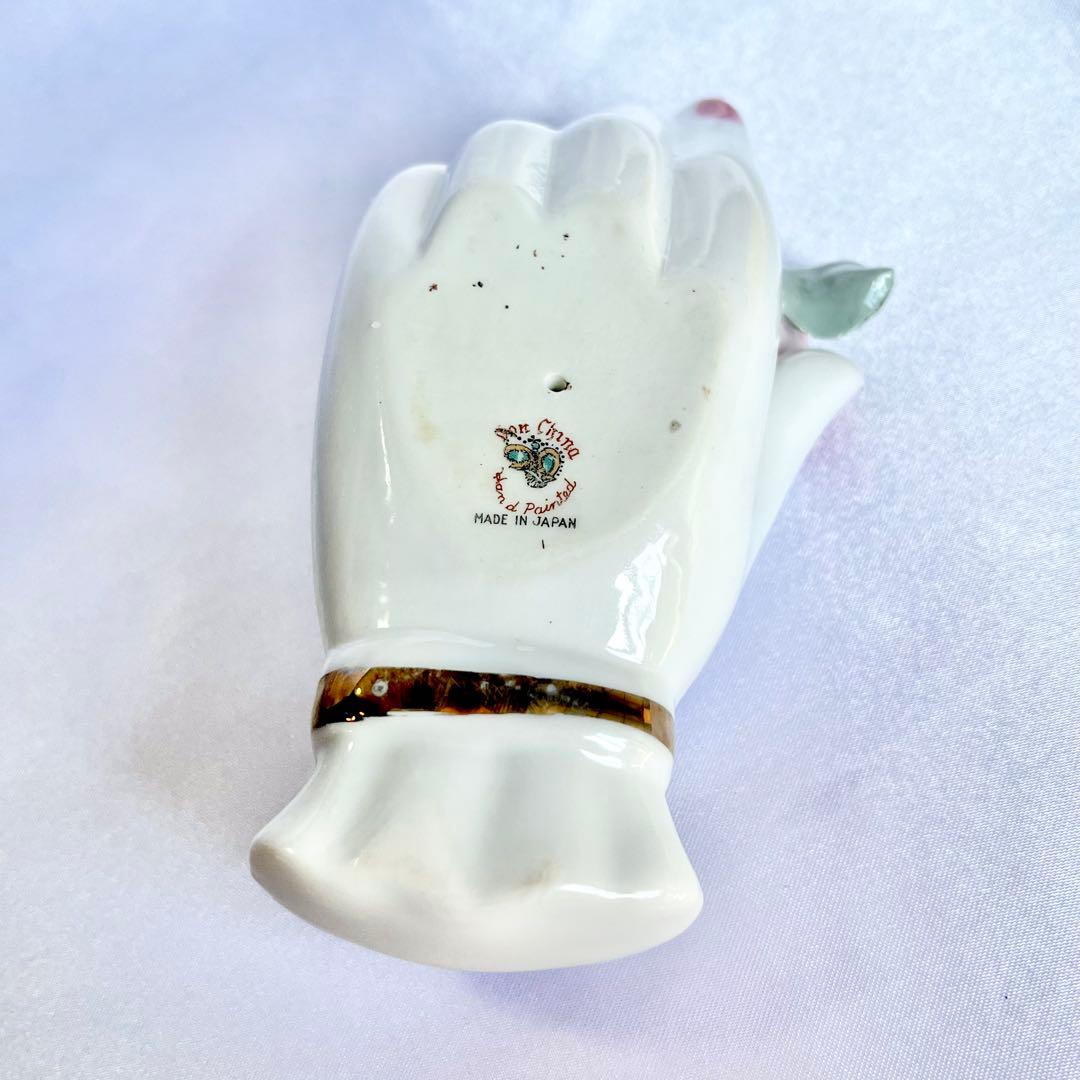 レフトン ハンドモチーフ トレー ローズ ホワイト インテリア 姫