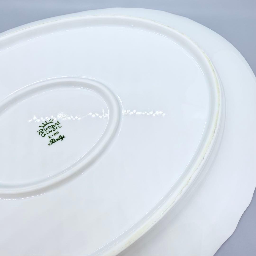 リチャードジノリ　ベッキオホワイト　オーバルプレート　39cm　大皿　匿名配送