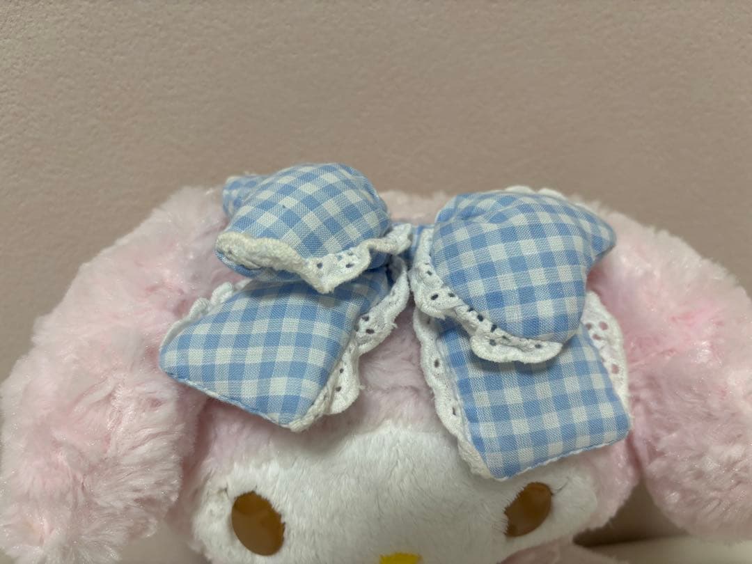 マイメロディ おめかしシリーズ ギンガムチェック ぬいぐるみ