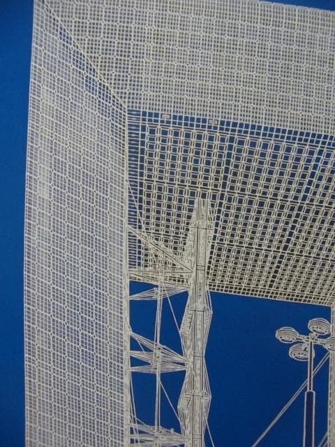 赤木 曠児郎 【ラ・デファンスの新凱旋門】 希少画集画、状態良好