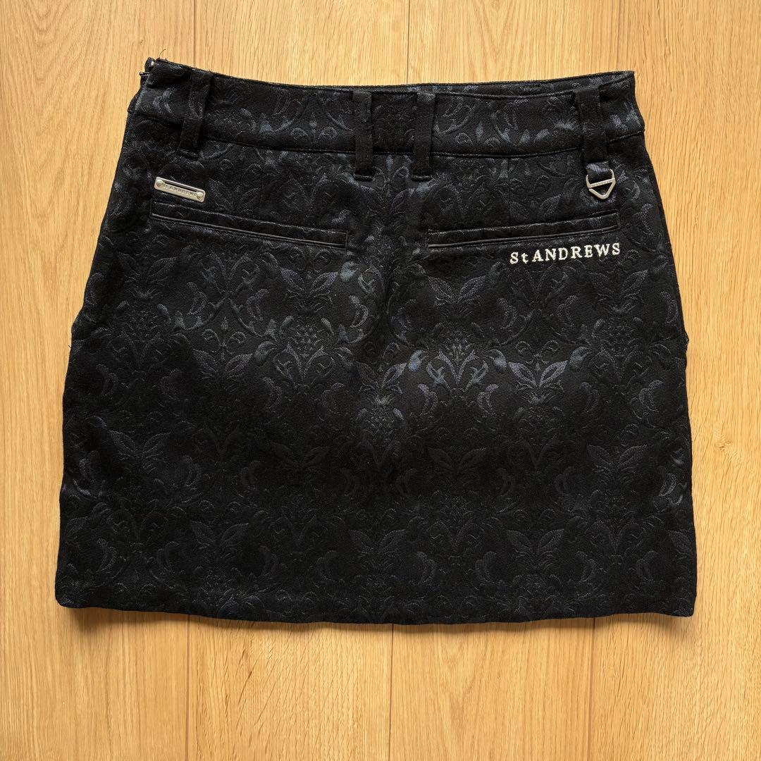 St Andrews ブラック ゴルフスカート