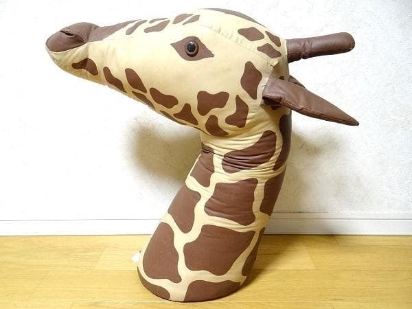 80年代 ビンテージ 日本製 プティルウ 麒麟 等身大 頭部 ぬいぐるみ 当時物