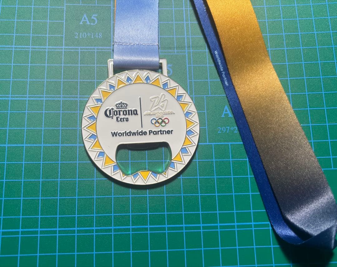 【非売品】コロナ ゼロ メダル型栓抜きミラノコルティナ2026五輪　5つセット