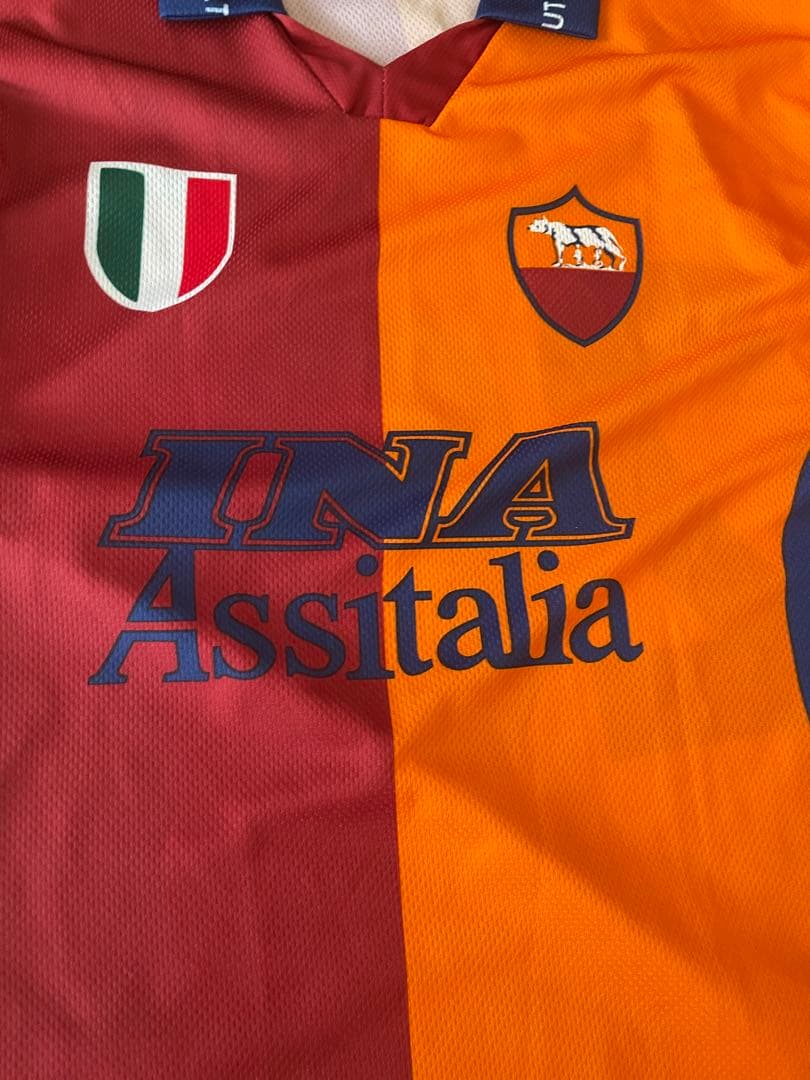 希少レア！AS Roma INA レプリカ サッカージャージ イタリア製XL