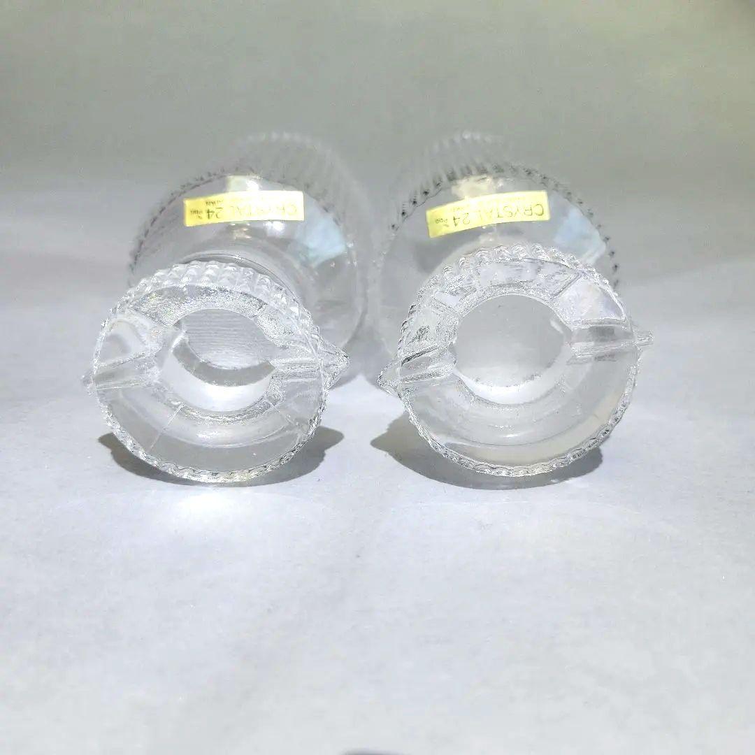カメイ　ガラス　醤油差し　昭和 レトロ モダン 2個　セット