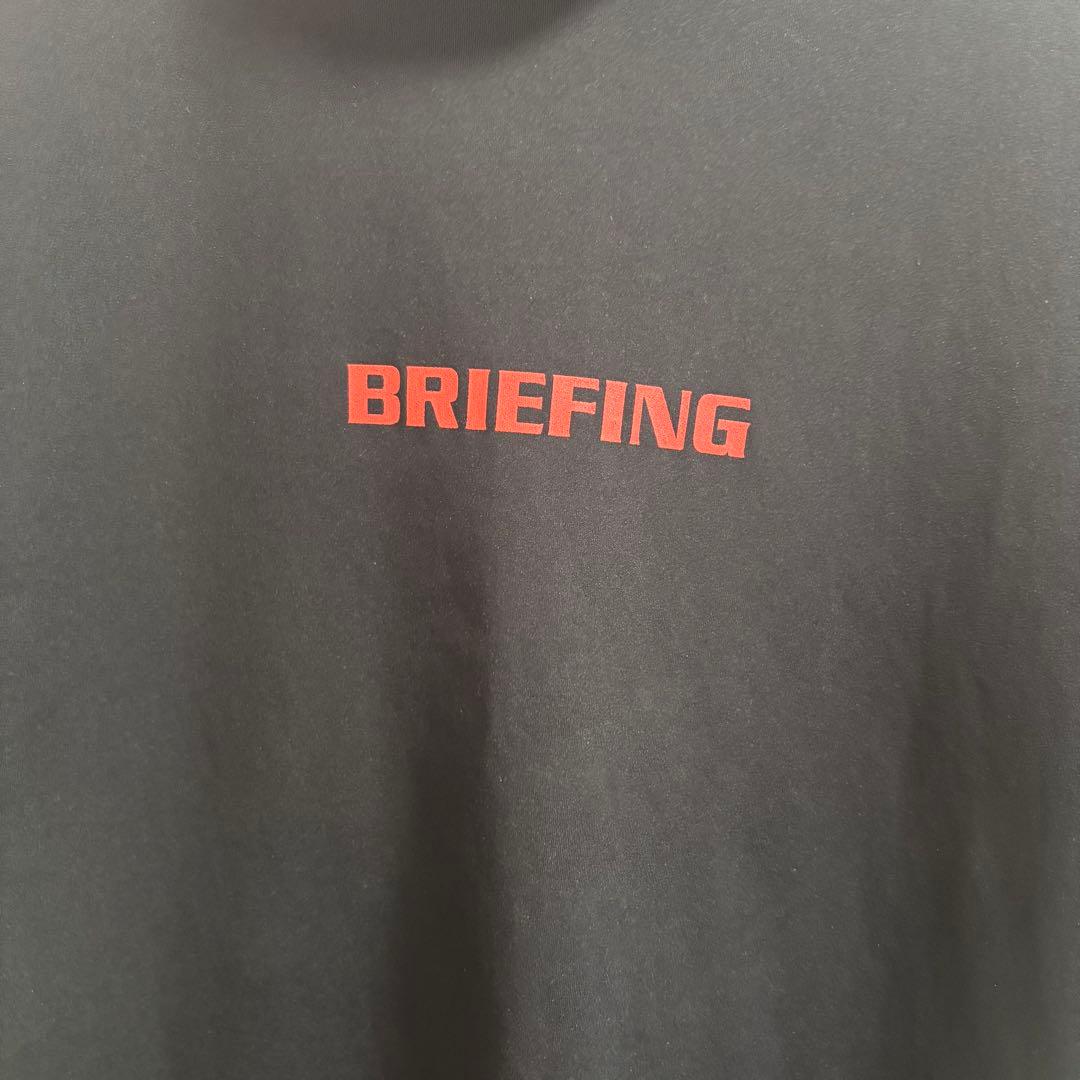 BRIEFING GOLF モックネックシャツ　メンズS ブラック