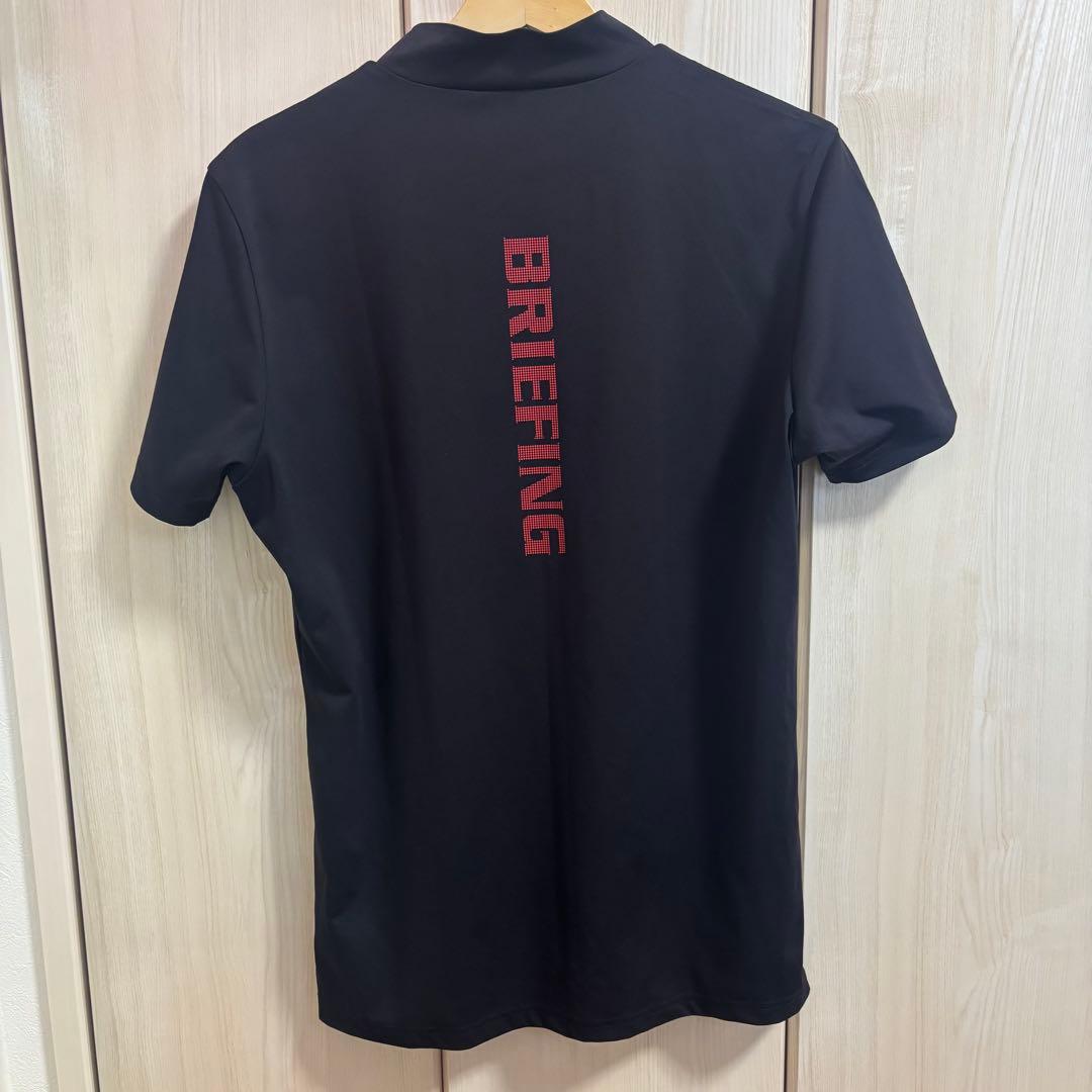BRIEFING GOLF モックネックシャツ　メンズS ブラック