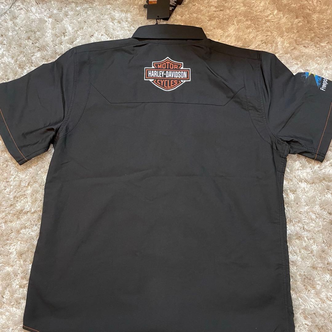 Harley-Davidson バハマ 黒シャツ　バーアンドシールド