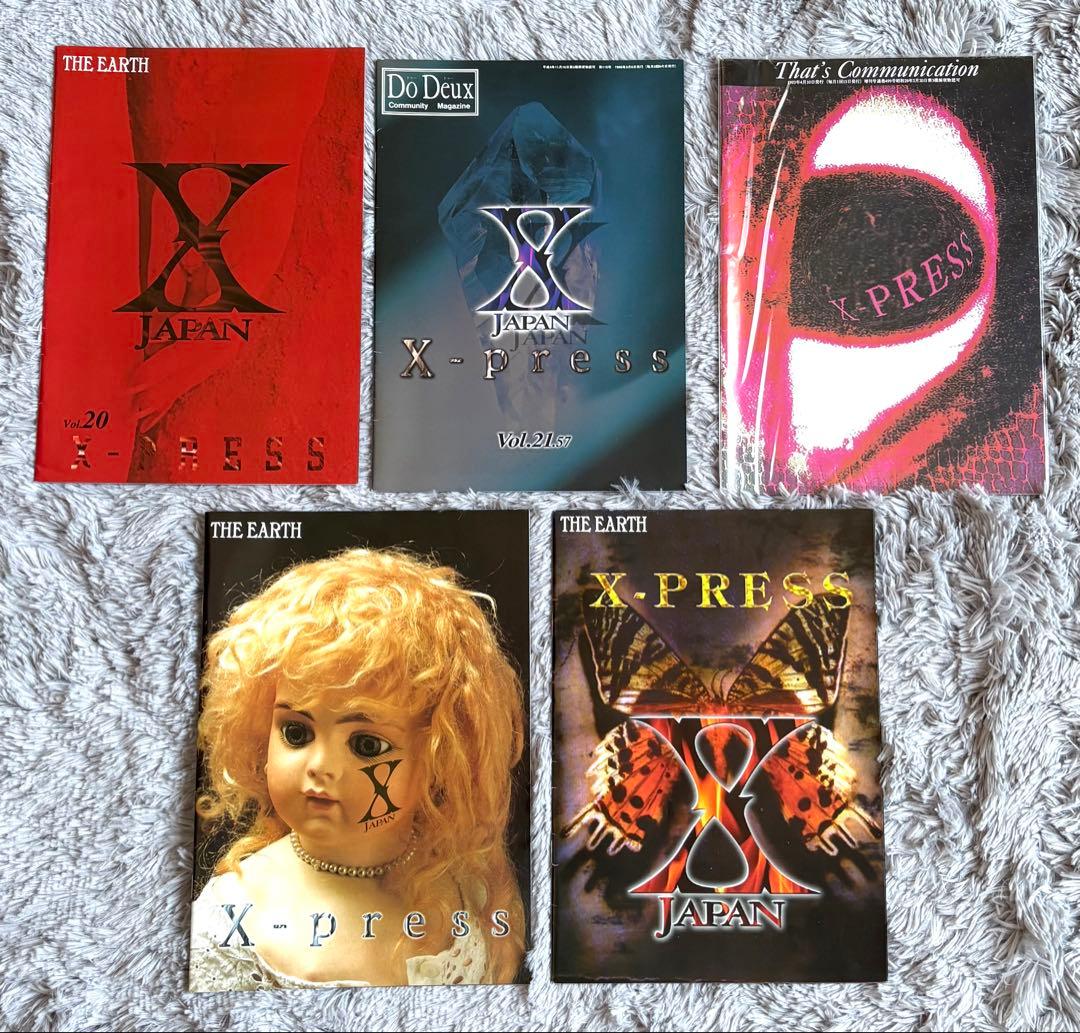① X JAPAN ファンクラブ　会報　24冊セットX-PRESS 会員証　他