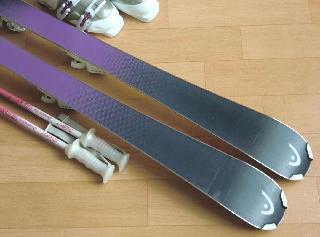 ■最終特価■送料無料■ヘッド■女性用スキーセット■板142靴24.5■メンテ付■