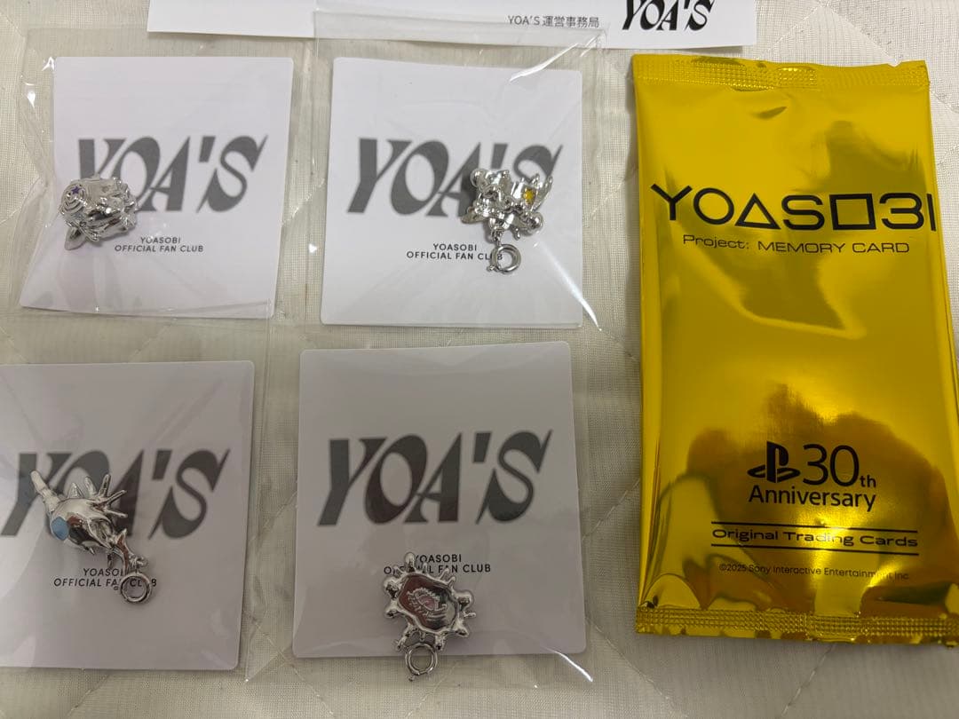 YOASOBI FC YOA'S 継続特典オリジナルチャーム　4個セット