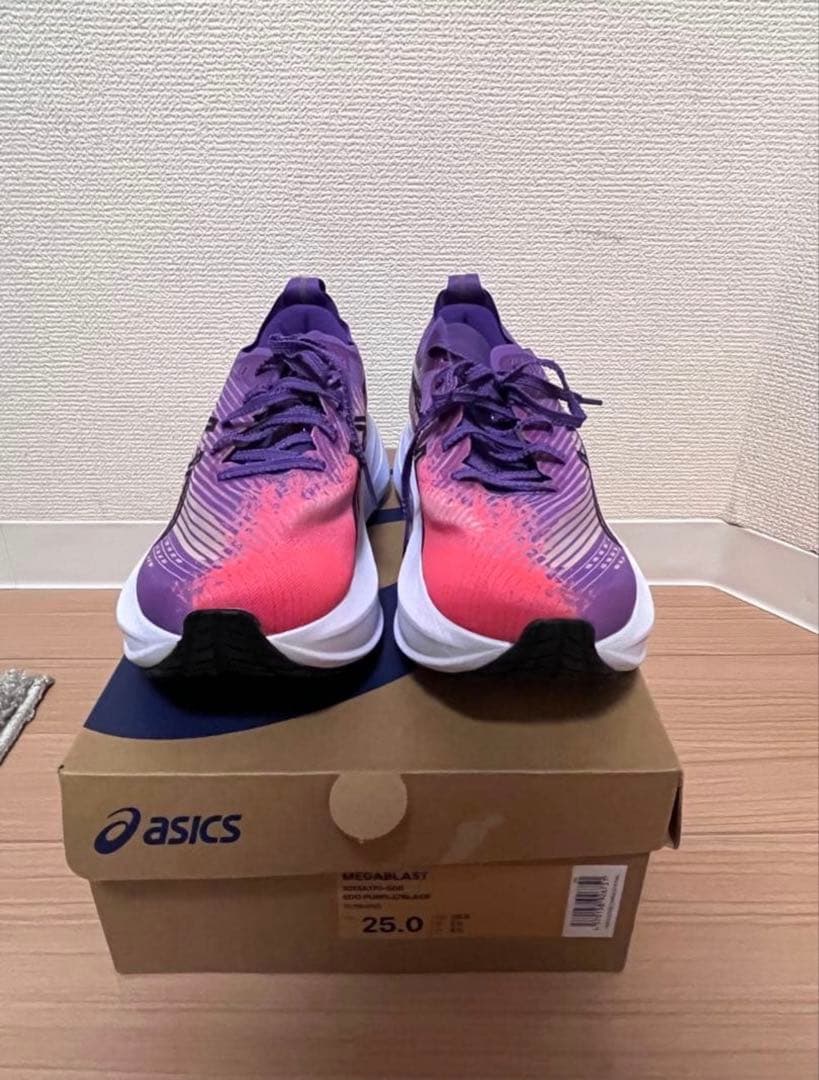 ASICS MEGABLASTアシックスメガブラスト25.0 紫/ピンク