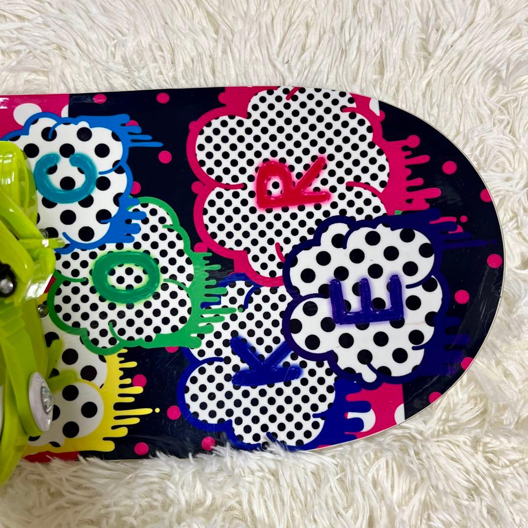 【極美品】IGNIO ジュニア用スノーボード 90cm ビンディングセット