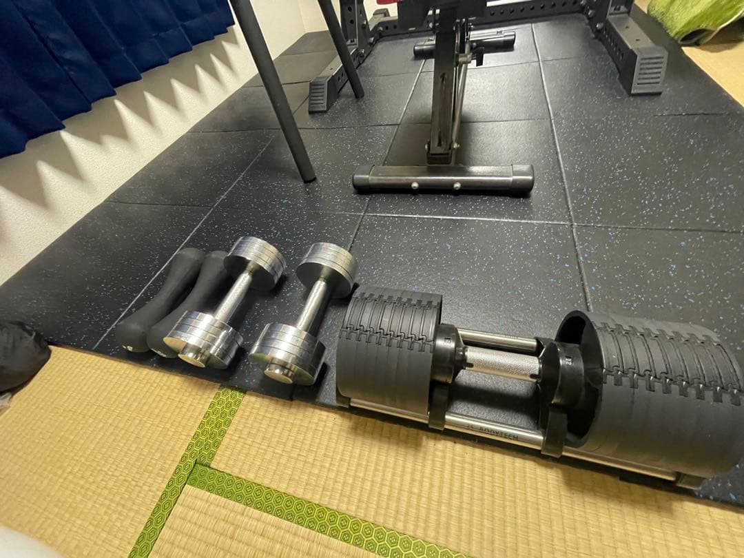 札幌 MBCパワー ハーフラック ベンチ ダンベル ゴムマット