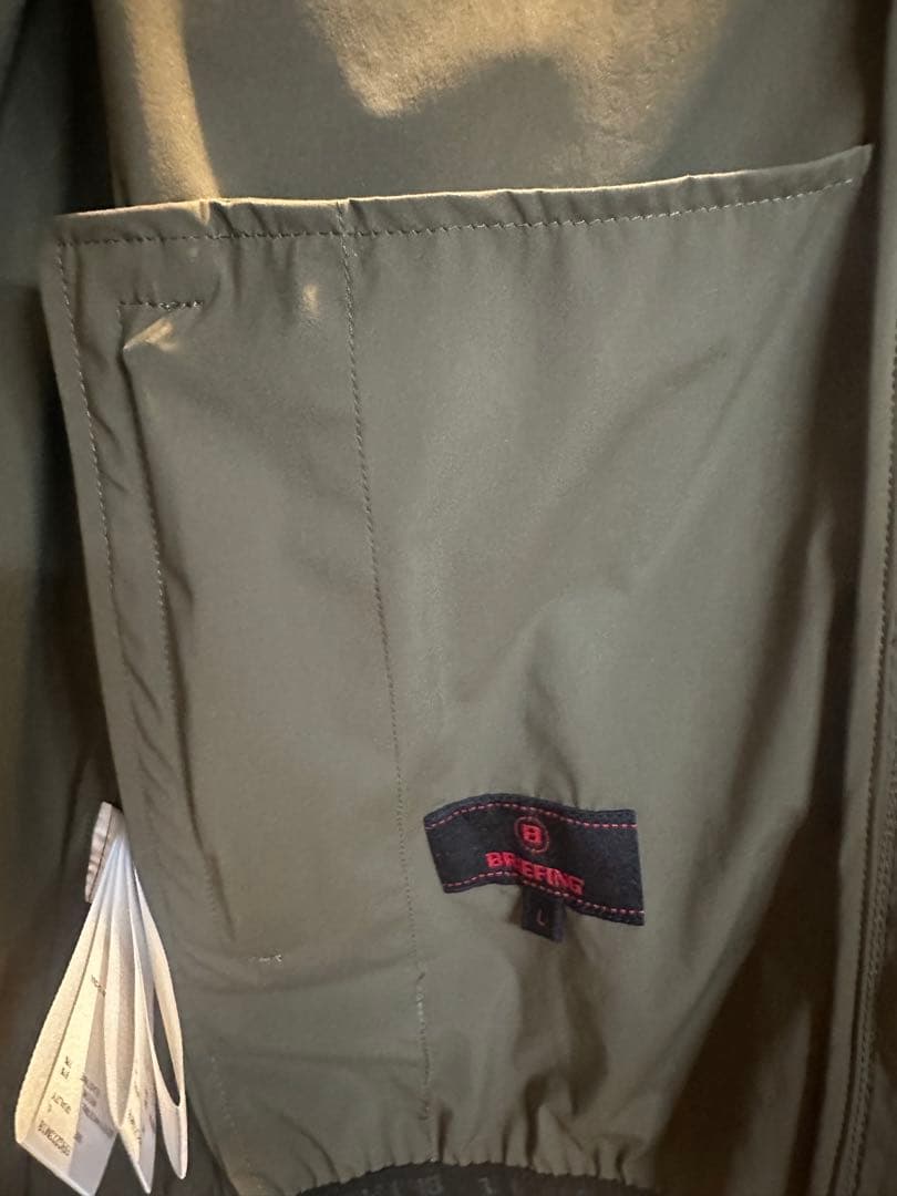【極美品】BRIEFING GOLF オリーブ ジップアップベスト メンズ L