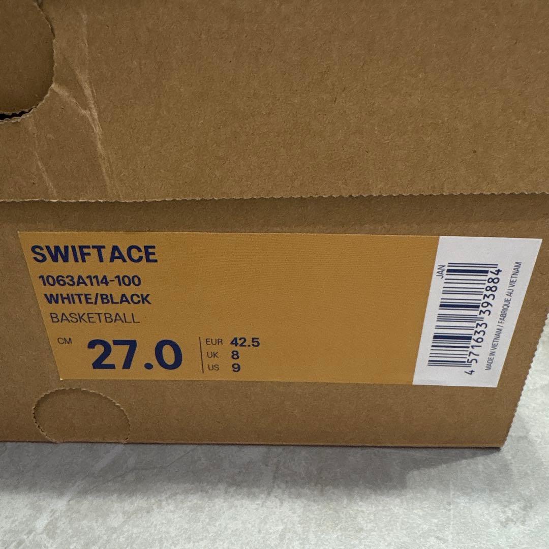 【値下げ】アシックス SWIFTACE 27cm WHITE/BLACK