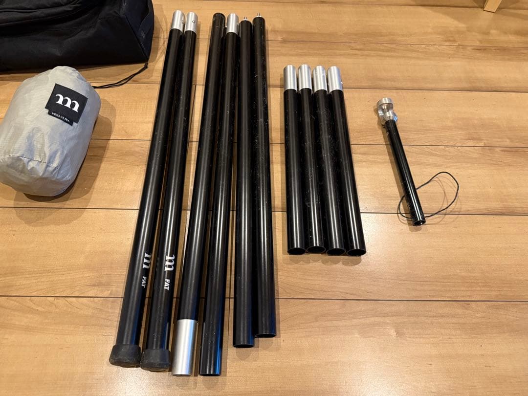 muraco ムラコ HEXA ULTRA タープGREY ポールバッグセット