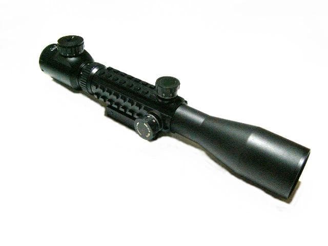3-9x40トリプルレイル赤緑イルミネーテッドエアガンスコープ