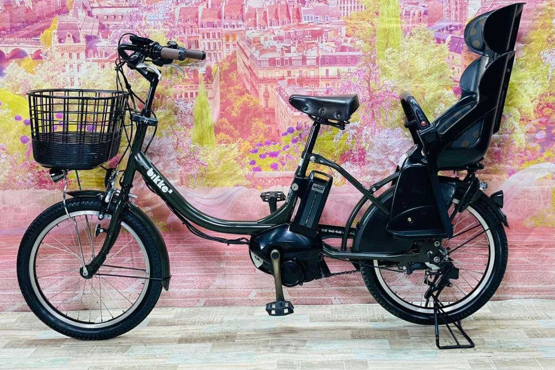 K2097 電動自転車ブリヂストン子供乗せ 20インチ 8.7Ah グリーン