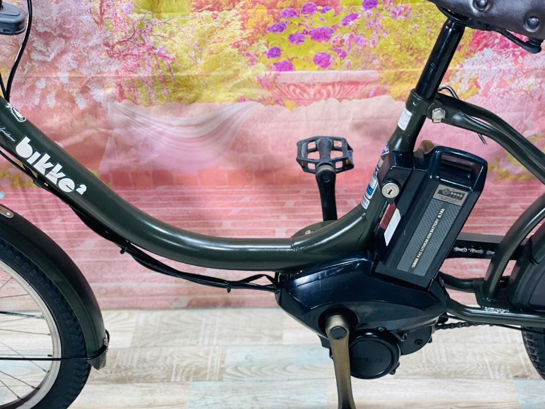 K2097 電動自転車ブリヂストン子供乗せ 20インチ 8.7Ah グリーン