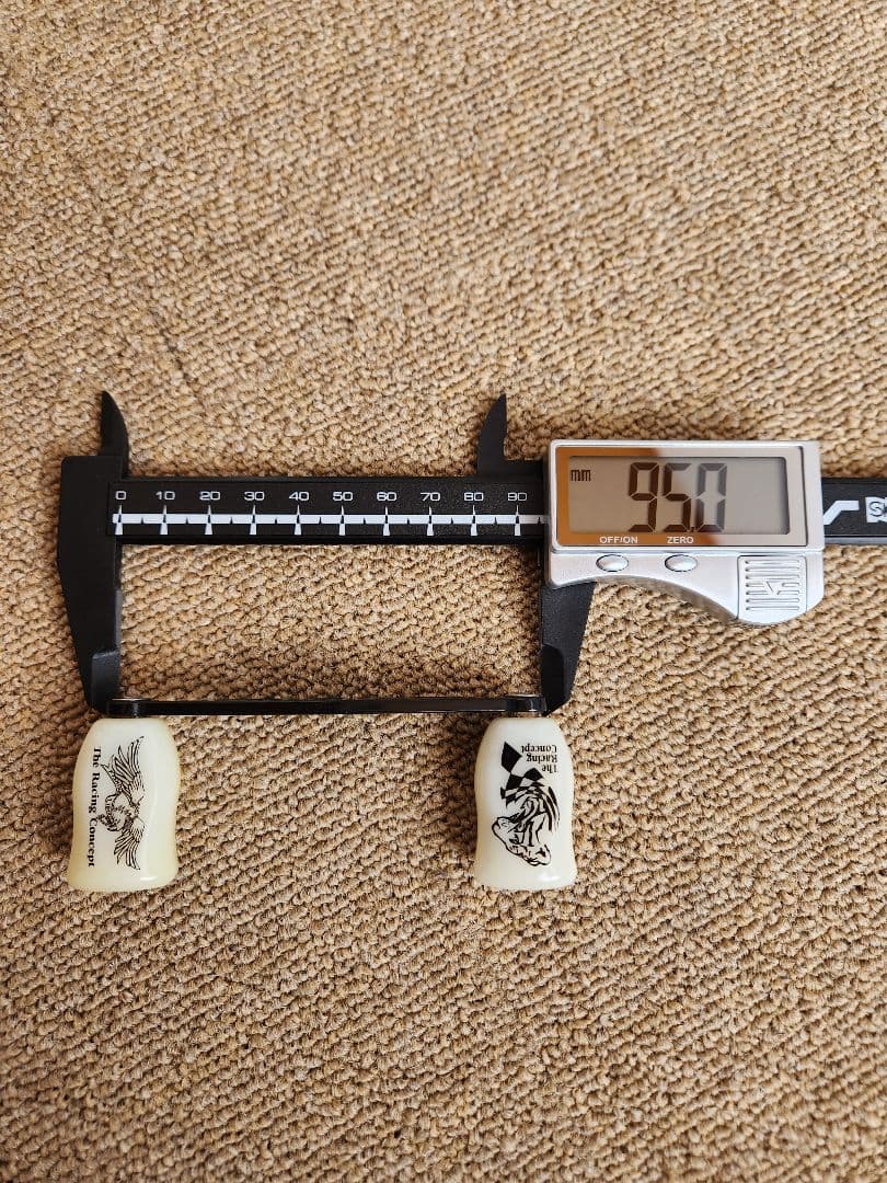 レア ZPI カーボンハンドル 92mm シマノ用 グラフィックボーンノブ