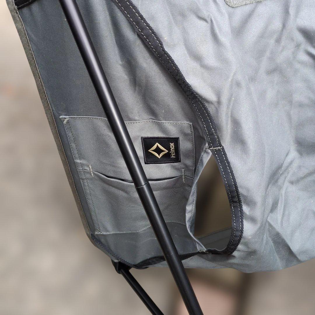 Helinox アウトドアチェア グレー 収納ケース付き