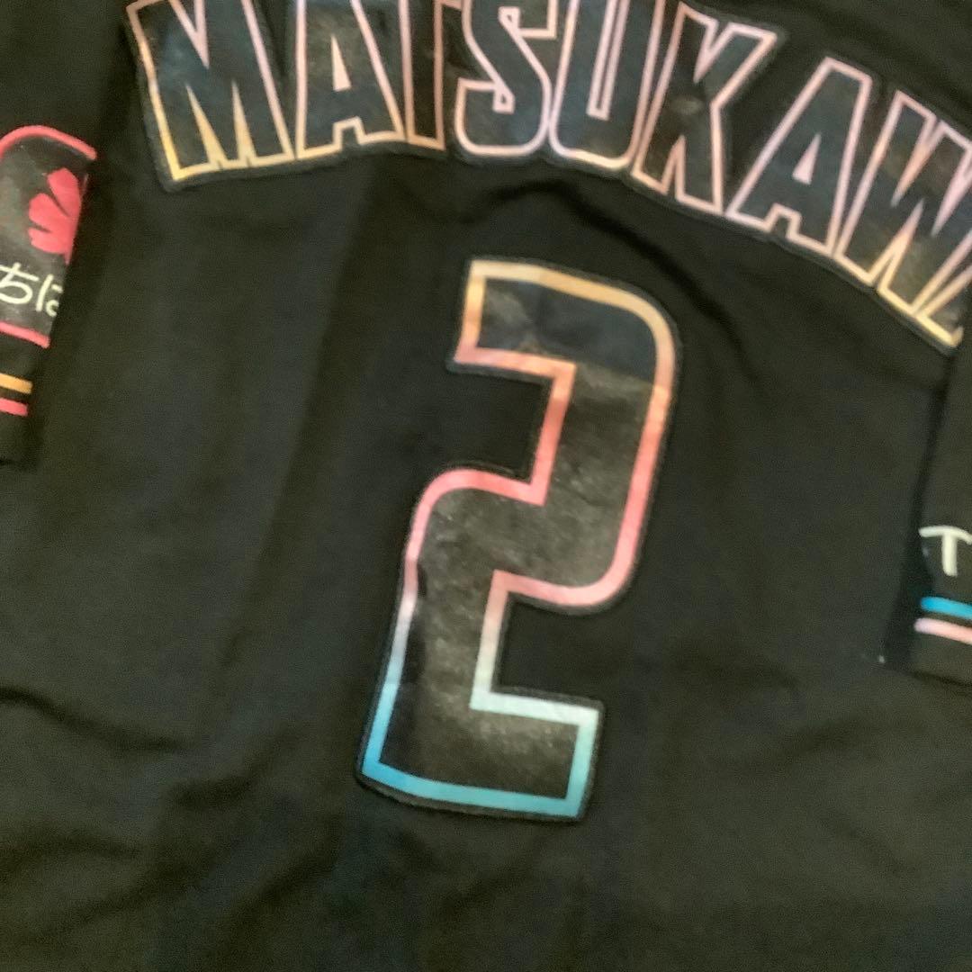 千葉ロッテマリーンズ 松川虎生 ブラックサマーユニフォーム Oサイズ